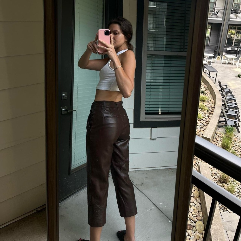 Babaton faux leather pants - Picture 3 of 3